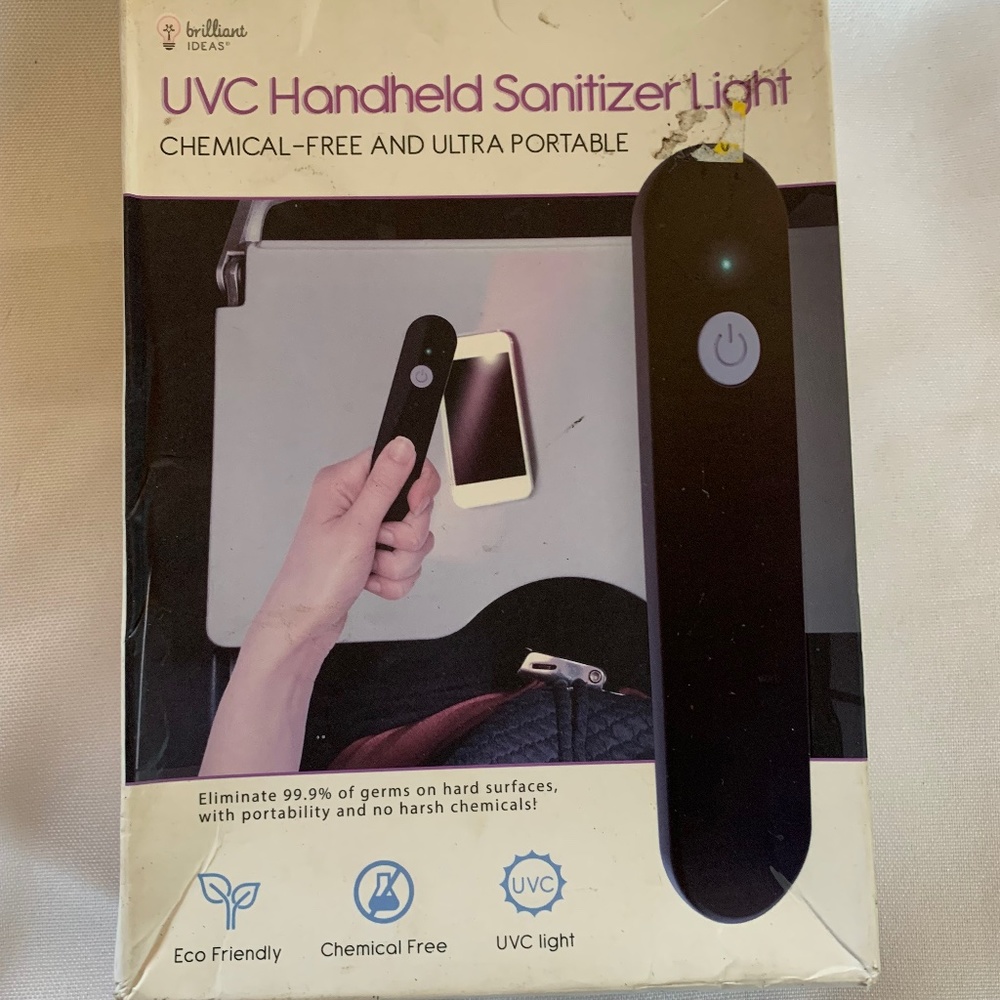 NIB! UVC Handheld Sanitizer Light! Chemical-Free and Ultra Portable!